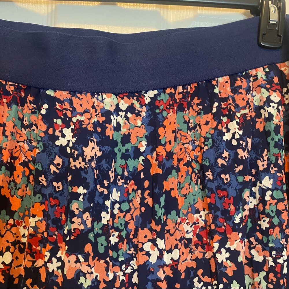 Ophelia Roe Floral A-Line Midi Skirt Blue Multicolor – Size 3X - Picture 6 of 6